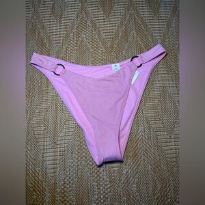 Abercrombie & Fitch Women's Pink Cheeky Bikini Bottoms,Bathing Suit,Size L,NWT